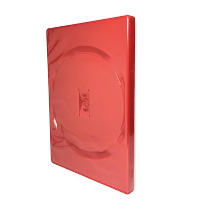 Kit c/ 5 unidades - box dvd amaray vermelho - Estojo para CD / DVD