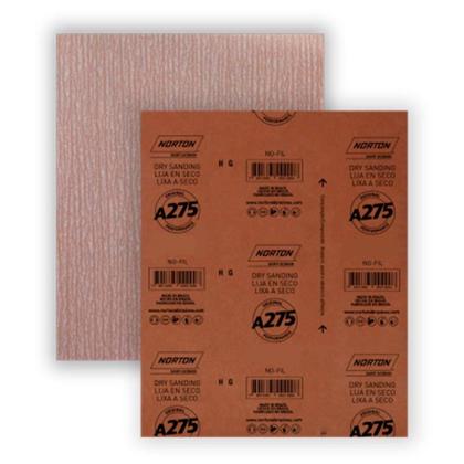 Imagem de Kit C/ 50 Lixa Seco A275 NOFIL Grão 320 Norton