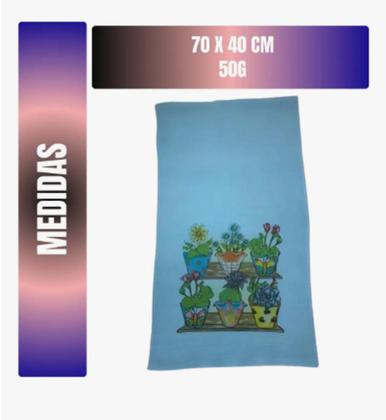 Imagem de Kit C/ 50 Pano De Prato Colorido Estampado Neves 100% Algodão