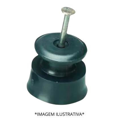 Imagem de Kit c/50 roldana para fios com prego verde modelo 30 sfor