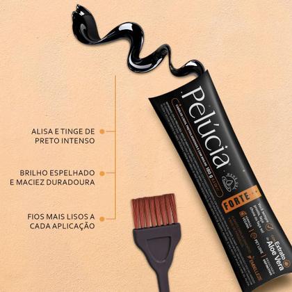 Imagem de Kit C/ 6 Alisante Henê Pelúcia Forte BISNAGA 180g