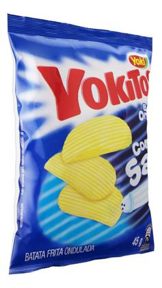 Imagem de Kit c/ 6 Batata Frita Ondulada com Sal Yoki Yokitos 45 g