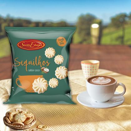 Imagem de Kit c/ 6 Biscoito Sequilho Coco Santa Edwiges Pacote 100g