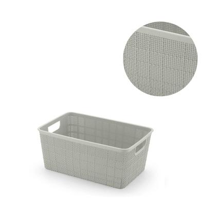 Imagem de Kit c/ 6 Cestos Organizadores Rattan S/ Tampa Multiuso 4 lts