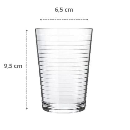 Imagem de Kit C/6 Copos Arizona Transparente De Vidro 200ml