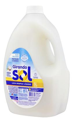Imagem de Kit c/ 6 Lava-Roupas Liquido Coco Girando Sol 5L
