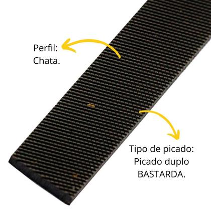 Imagem de Kit C/ 6 Lima Chata Murça 12 Pol Beltools