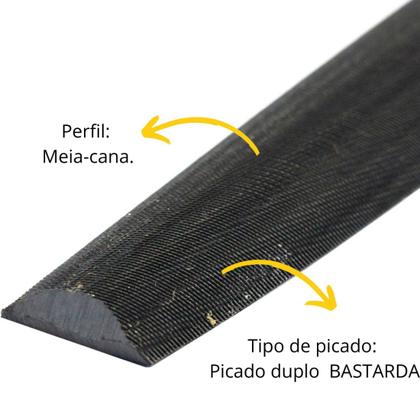 Imagem de Kit C/ 6 Lima Meia Cana Bastarda 12 Pol Beltools