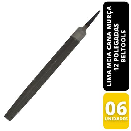 Imagem de Kit C/ 6 Lima Meia Cana Murça 12 Pol Beltools