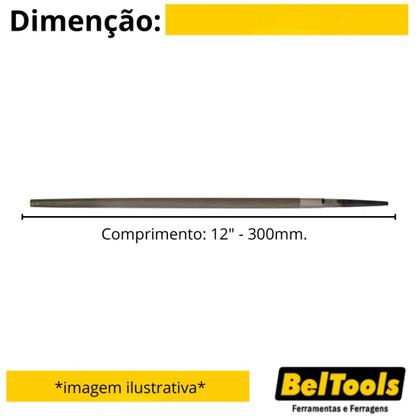 Imagem de Kit C/ 6 Lima Redonda Murça 12 Pol Beltools