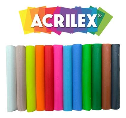 Imagem de Kit c/ 6 Massinha de Modelar Massa Soft Acrilex 12 Cores