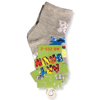 Imagem de Kit c/ 6 Meia Antiderrapante Bebê Menino Artbrun