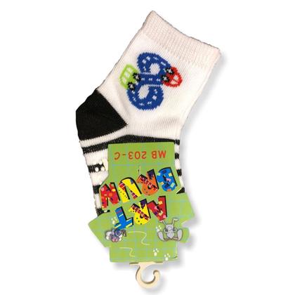 Imagem de Kit c/ 6 Meia Antiderrapante Bebê Menino Artbrun