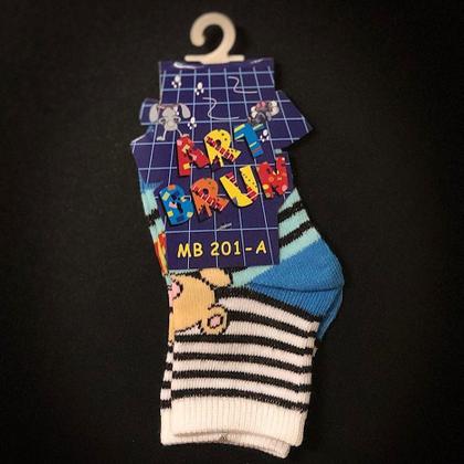 Imagem de Kit c/ 6 Meia Recém Nascido Bebê Menino Artbrun