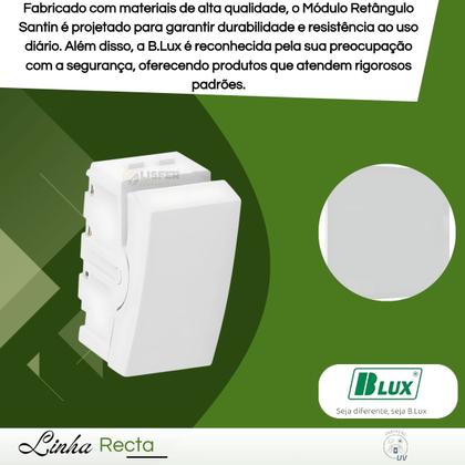 Imagem de Kit C/ 6 Modulos Recta Santin Interruptor Paralelo - B.Lux