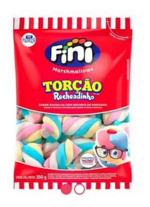 Imagem de Kit c/ 6 Pacote Marshmallow Torcao Fini 250g torcao recheado