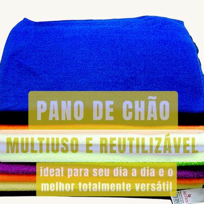 Imagem de Kit C/ 6 - Pano De Microfibra 40 X 40cm - Neves - Pia - Multiuso - Limpeza Geral - Cores Sortidas