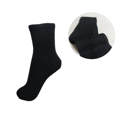 Imagem de Kit C/6 Pares Meias Lisa Cano Longo Algodão Adulto Masculina Unissex Esportiva Casual 40-46