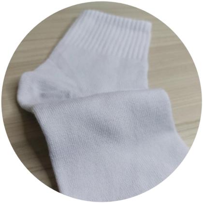 Imagem de Kit C/6 Pares Meias Lisa Cano Longo Algodão Adulto Masculina Unissex Esportiva Casual 40-46