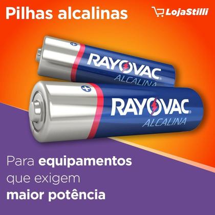 Imagem de Kit c/ 6 Pilha AA Rayovac Alcalina Cilindrica - kit de 4