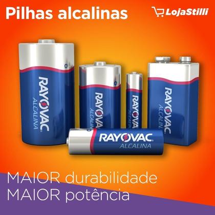 Imagem de Kit c/ 6 Pilha AA Rayovac Alcalina Cilindrica - kit de 4