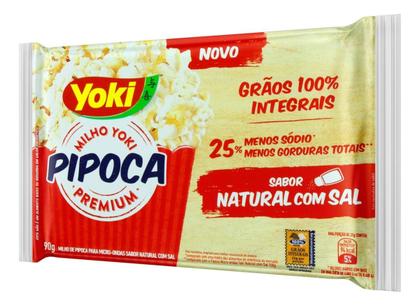 Imagem de Kit c/ 6 Pipoca para Micro-Ondas Natural com Sal Yoki
