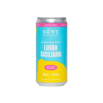 Imagem de Kit c/ 6 Refrigerante Vegano Natural DÊVI Limão Siciliano 269ml