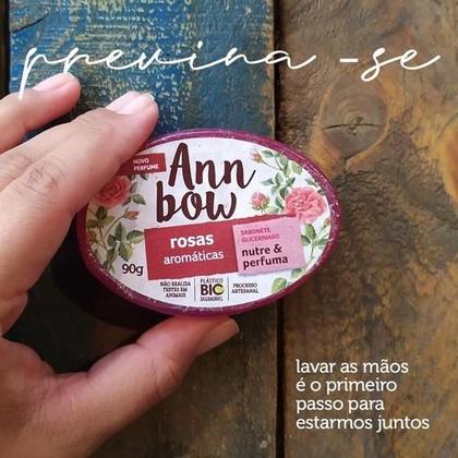 Imagem de Kit c/ 6 Sabonete Barra Glicerinado Rosas Ann Bow 90g
