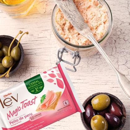 Imagem de Kit c/ 6 Torrada Lev Magic Toast Peito De Peru Marilan 110g
