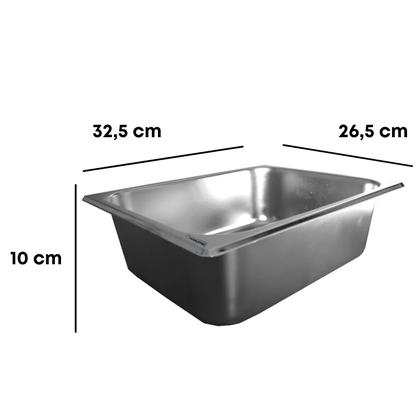 Imagem de Kit C/ 8 Cubas Gn Gastronômicas Rechaud Buffet Inox 1/2x100