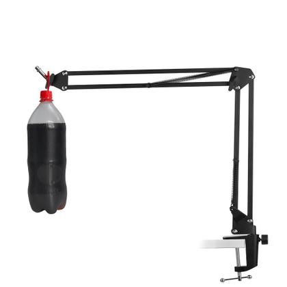 Imagem de Kit c/ Pedestal/Braço Articulado p/ Microfone Condensador, Espuma, Tiras, Adaptador 3/8" p/ 5/8"