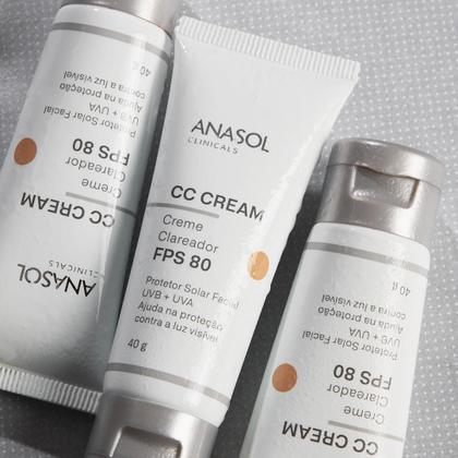 Imagem de Kit C2 CC Cream Clareador Com Cor FPS80 40g - Anasol