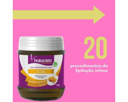 Imagem de Kit C2 Cera Depilatória Corporal Quente Mel  Natucera