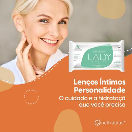 Imagem de Kit C2 Lenço Íntimos Umedecido Clean Side Lady Personalidade