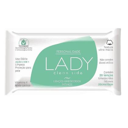 Imagem de Kit C2 Lenço Íntimos Umedecido Clean Side Lady Personalidade