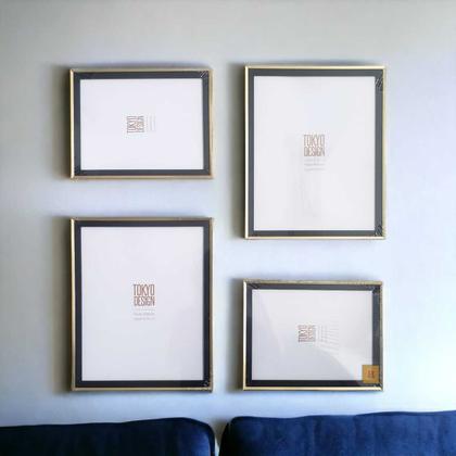 Imagem de Kit c2 Porta Retrato Paspatur Foto 20x25cm Mdf Minimalista