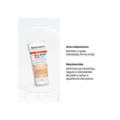 Imagem de Kit C2 Protetor Solar Facial Bege Médio FPS70  Helioderm