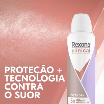 Imagem de Kit C3 Desodorante Aero Clinical Extra Dry 150ml  Rexona
