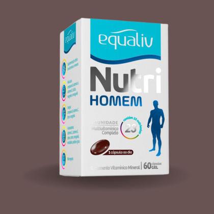 Imagem de Kit C3 Suplemento Vitamínico Nutri Homem C60 caps  Equaliv