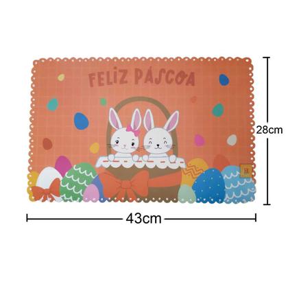 Imagem de Kit c4 Jogo Americano de Páscoa para Mesa Posta Retangular