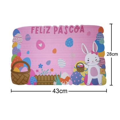 Imagem de Kit c4 Jogo Americano de Páscoa para Mesa Posta Retangular