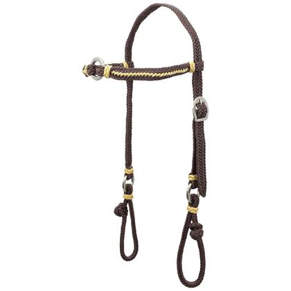 Imagem de Kit Cabeçada e Peitoral trançados de corda - Marrom SV5227