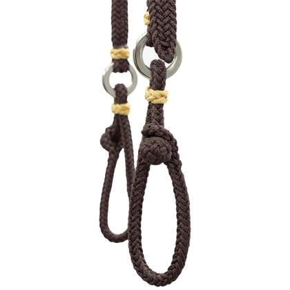 Imagem de Kit Cabeçada e Peitoral trançados de corda - Marrom SV5227