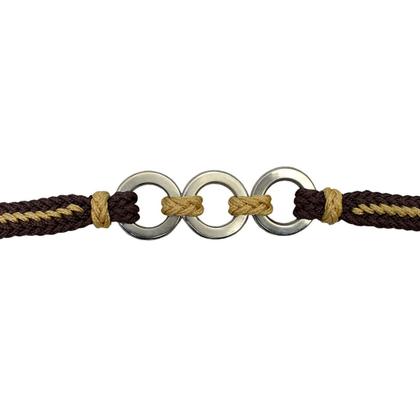 Imagem de Kit Cabeçada e Peitoral trançados de corda - Marrom SV5227