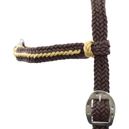Imagem de Kit Cabeçada e Peitoral trançados de corda - Marrom SV5227