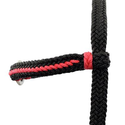 Imagem de Kit Cabeçada e Peitoral trançados de corda - Preta SV5228