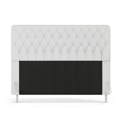 Imagem de Kit Cabeceira Bellatrix 140 e Calçadeira Sagitarius Couro Aradecor