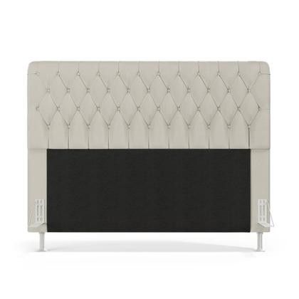 Imagem de Kit Cabeceira Bellatrix 140 e Calçadeira Sagitarius Couro Aradecor