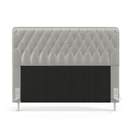 Imagem de Kit Cabeceira Bellatrix 140 e Calçadeira Sagitarius Veludo Aradecor 