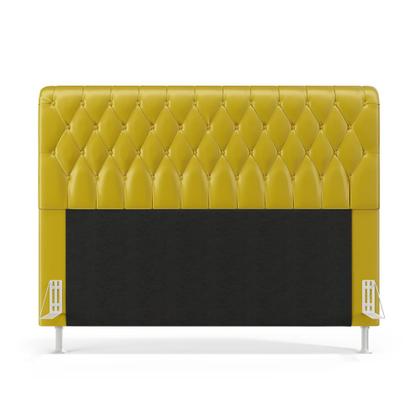 Imagem de Kit Cabeceira Bellatrix 140 e Calçadeira Sagitarius Veludo Aradecor 